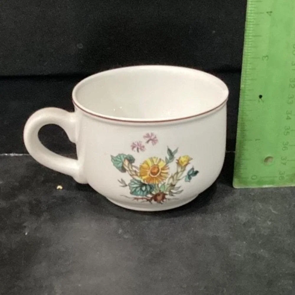 Villeroy & Boch Botanica Teacup and Saucers, Set of 2, Vintage Botanical Design